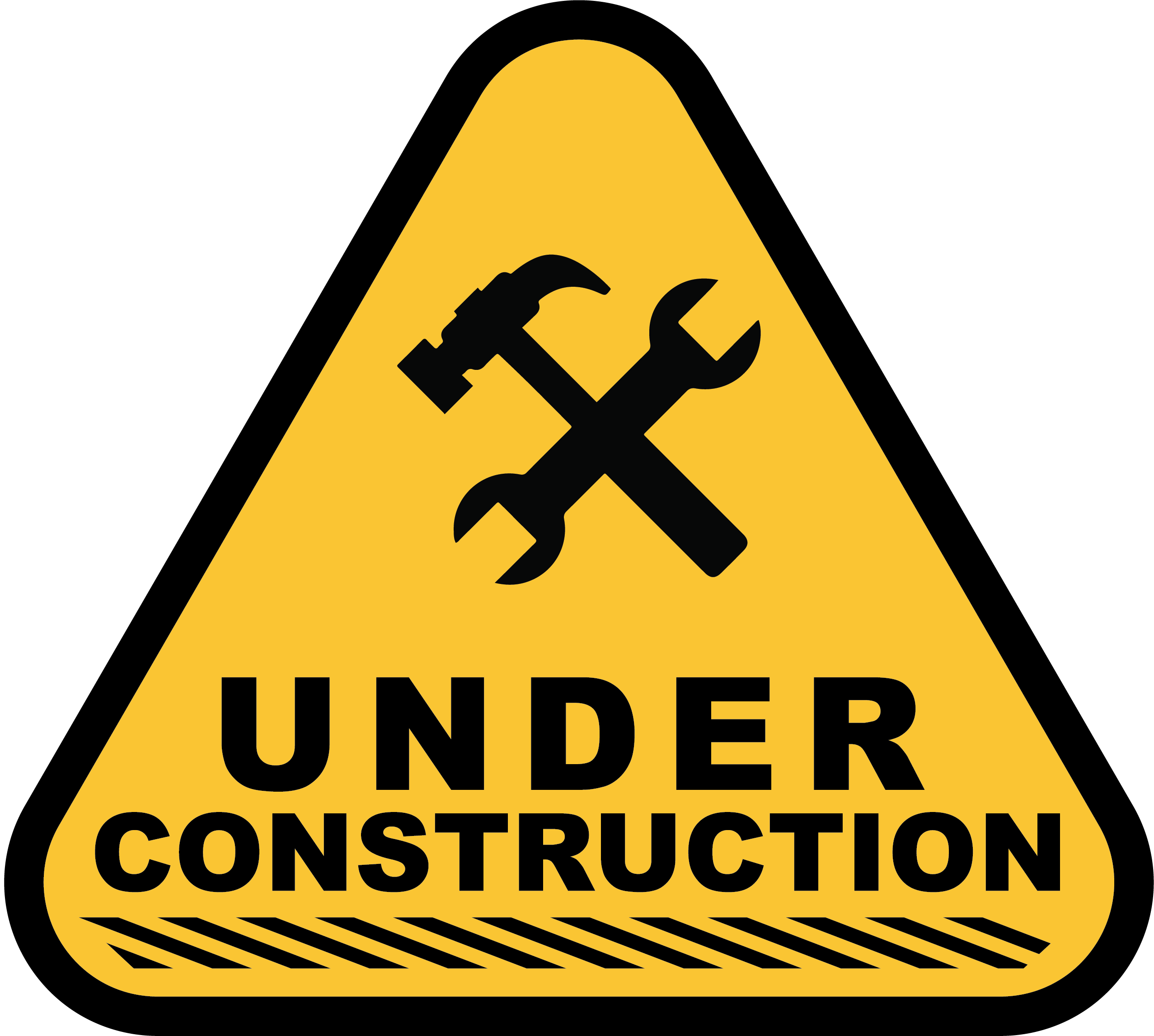 Triangle de travaux du site
